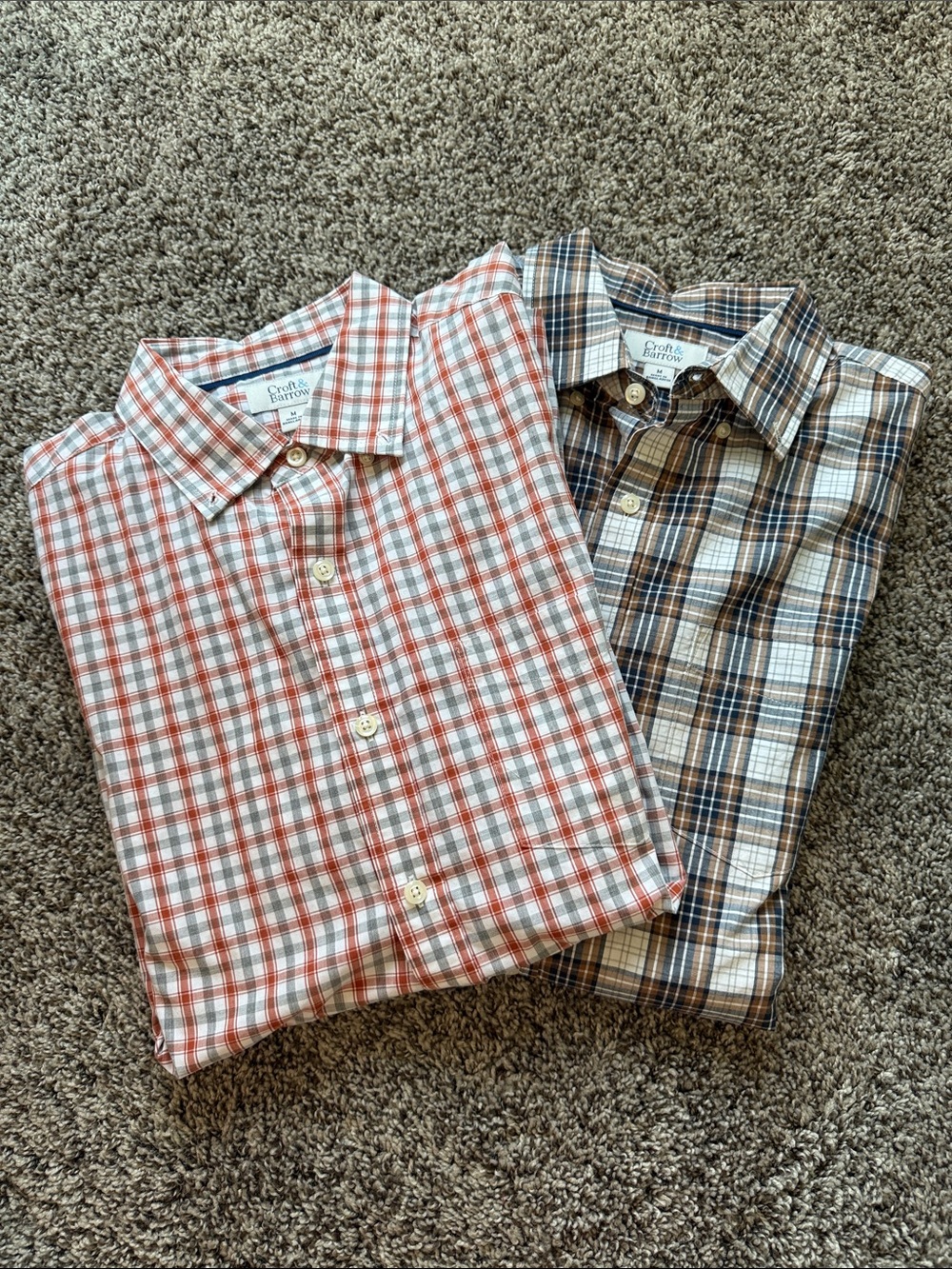 Croft & Barrow Plaid Button-Down Shirts - Set of 2